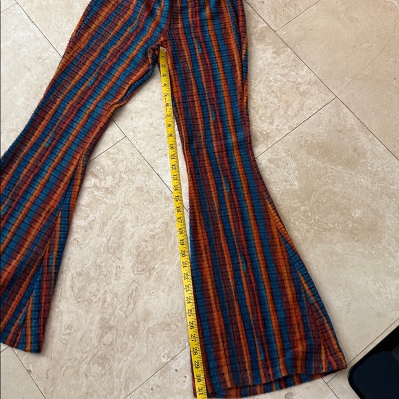 Colorful Striped Wide Leg Pants - Picture 4 of 7